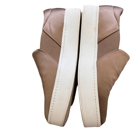 Vince Champagne Satin Warren 90s Y2K Slip-On Loafers - Picture 4 of 10